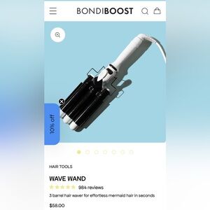 BONDI BOOST 3 BARREL WAVE WAND